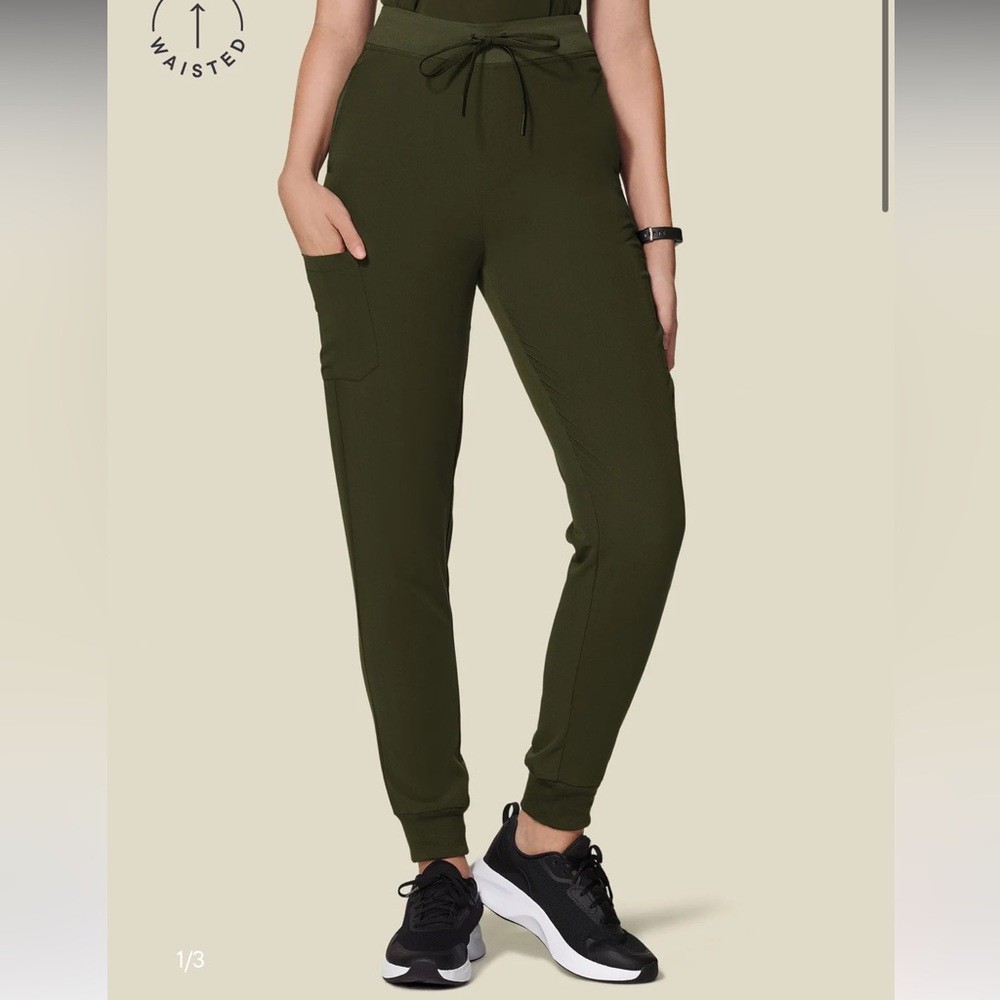 Women's Mandala Olive Scrub Set